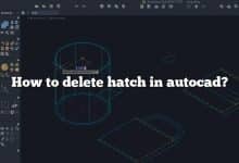 How to delete hatch in autocad?