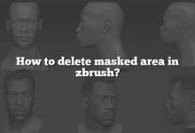 How to delete masked area in zbrush?