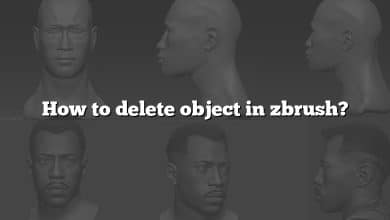 How to delete object in zbrush?