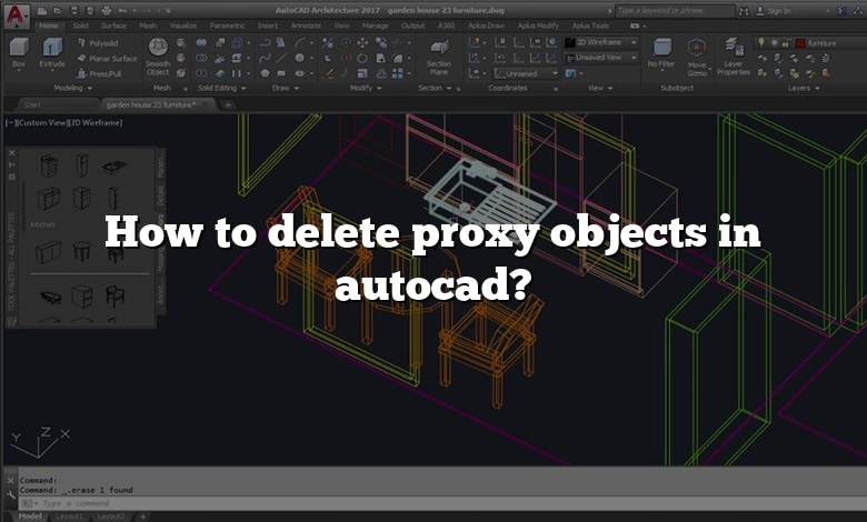 How to delete proxy objects in autocad?