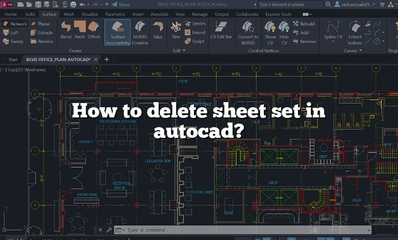 How to delete sheet set in autocad?