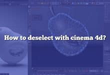How to deselect with cinema 4d?