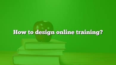 How to design online training?