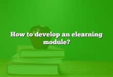 How to develop an elearning module?