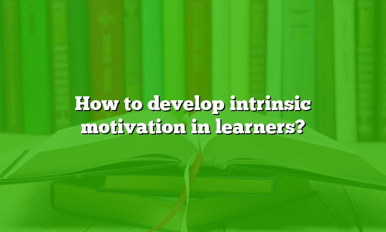 How to develop intrinsic motivation in learners?