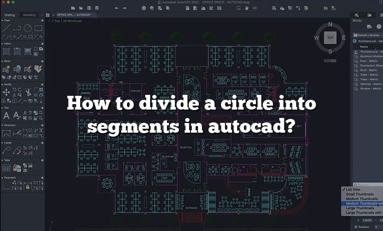 How to divide a circle into segments in autocad?