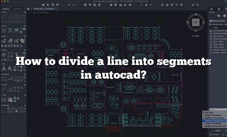How to divide a line into segments in autocad?