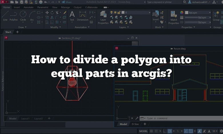 How to divide a polygon into equal parts in arcgis?