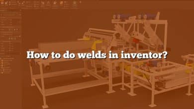 How to do welds in inventor?