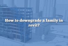 How to downgrade a family in revit?
