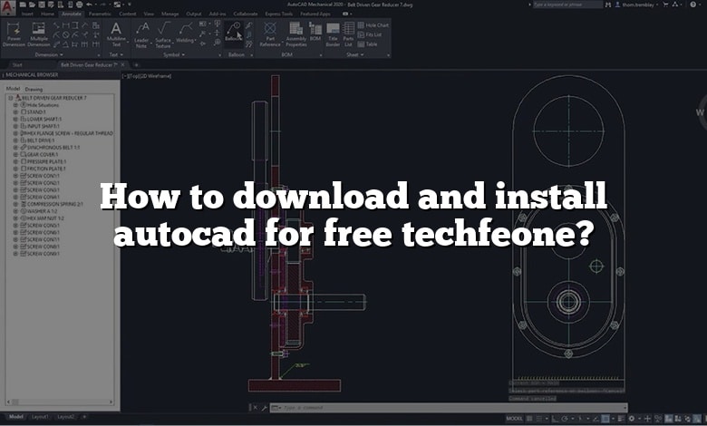 How to download and install autocad  for free techfeone?