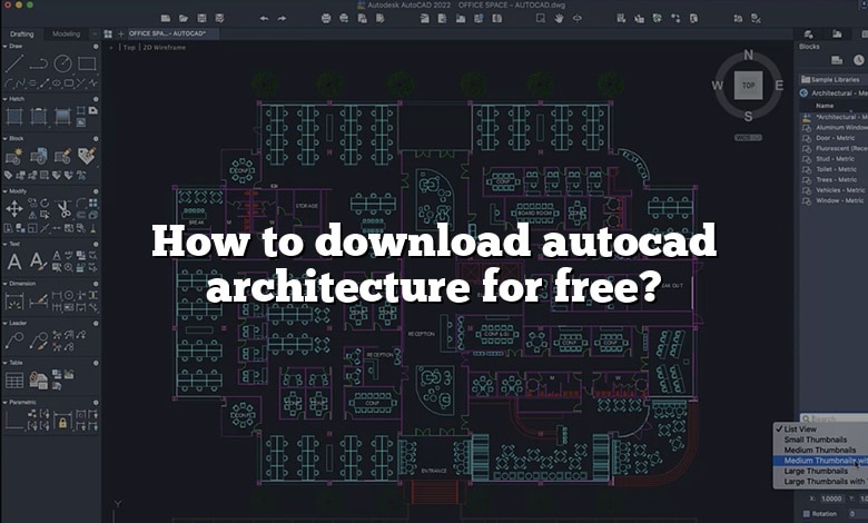 How to download autocad architecture for free?