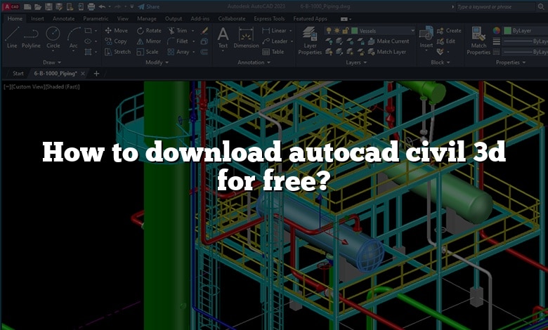 How to download autocad civil 3d for free?