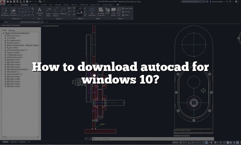How to download autocad  for windows 10?