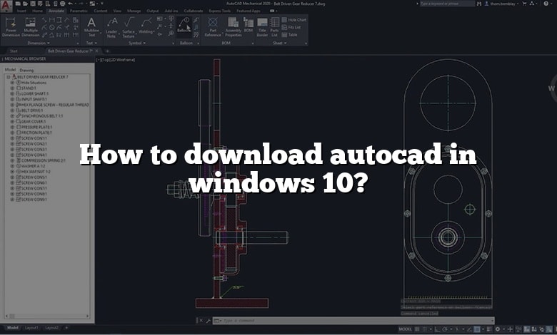 How to download autocad  in windows 10?