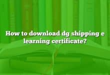 How to download dg shipping e learning certificate?