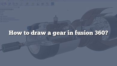 How to draw a gear in fusion 360?