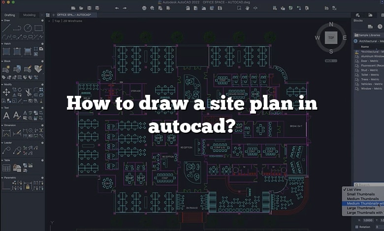 How to draw a site plan in autocad?