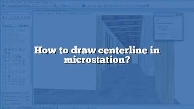 How to draw centerline in microstation?