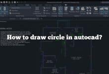 How to draw circle in autocad?