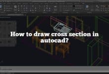 How to draw cross section in autocad?