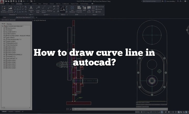 How to draw curve line in autocad?