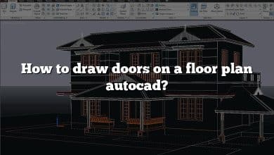 How to draw doors on a floor plan autocad?