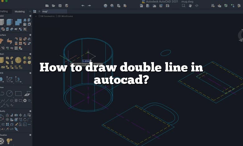 How to draw double line in autocad?