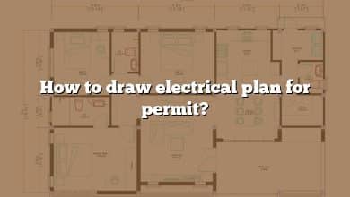 How to draw electrical plan for permit?