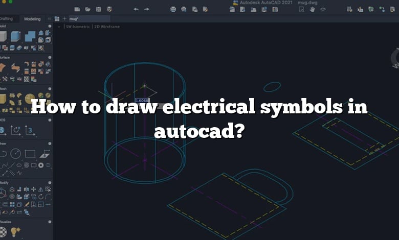 How to draw electrical symbols in autocad?