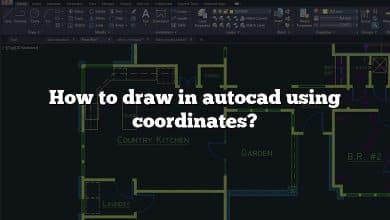 How to draw in autocad using coordinates?