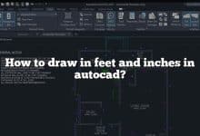 How to draw in feet and inches in autocad?