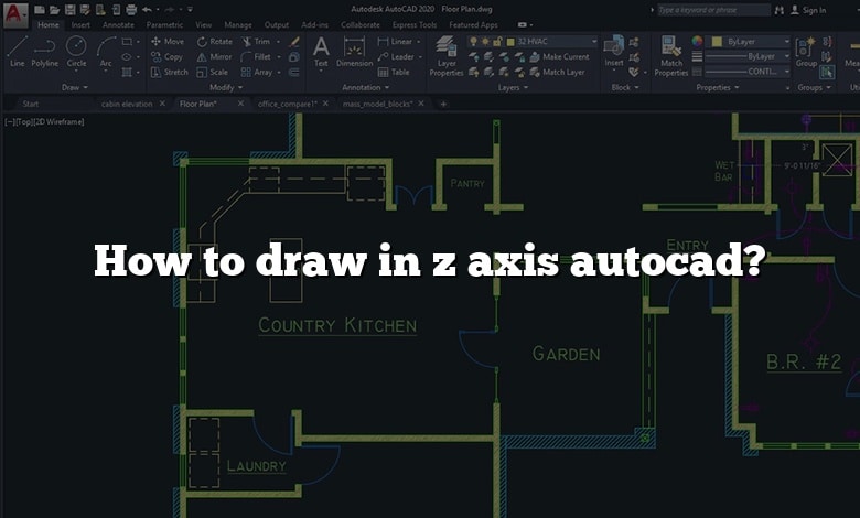 How to draw in z axis autocad?