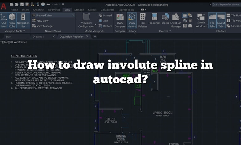 How to draw involute spline in autocad?