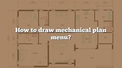 How to draw mechanical plan menu?