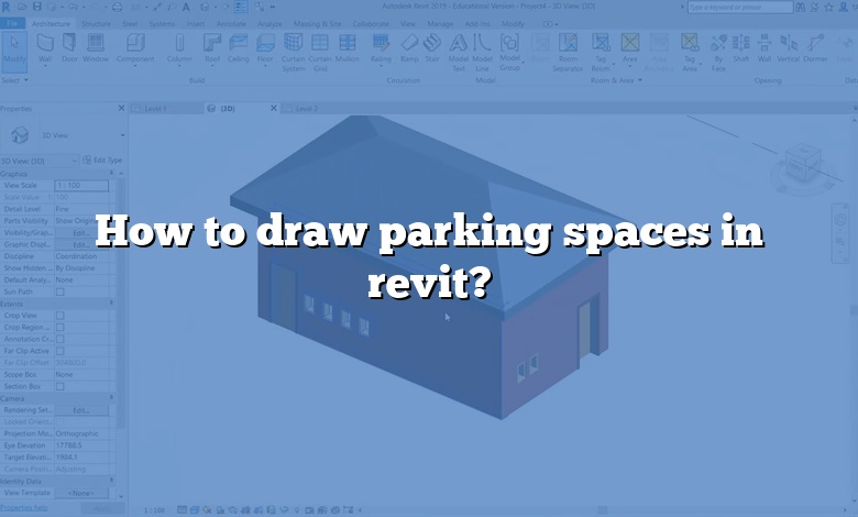 How to draw parking spaces in revit?