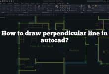 How to draw perpendicular line in autocad?