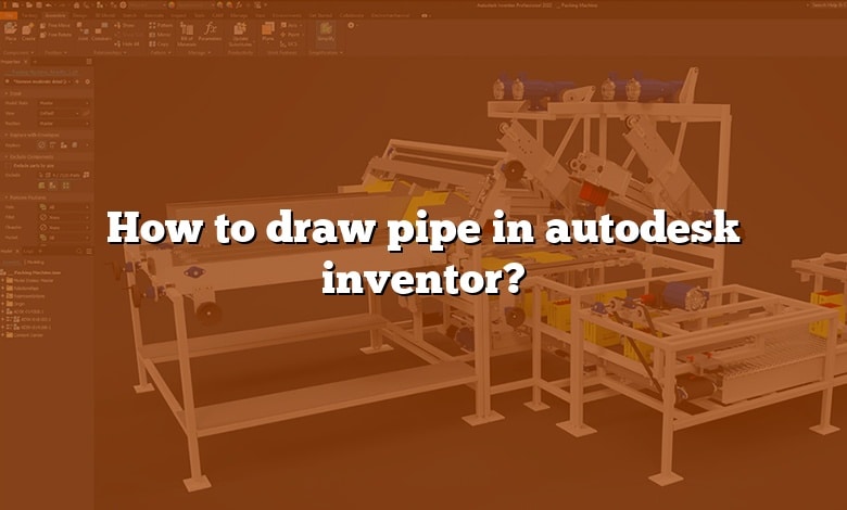 How to draw pipe in autodesk inventor?