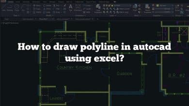 How to draw polyline in autocad using excel?