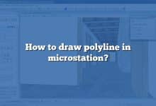 How to draw polyline in microstation?
