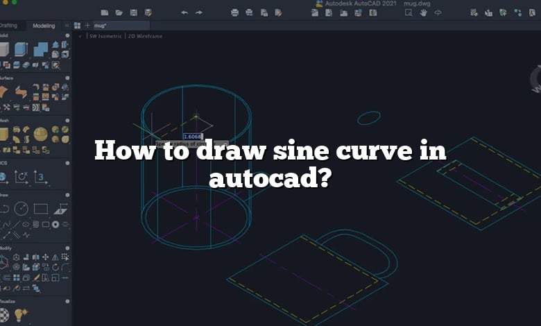 How to draw sine curve in autocad?