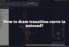 How to draw transition curve in autocad?