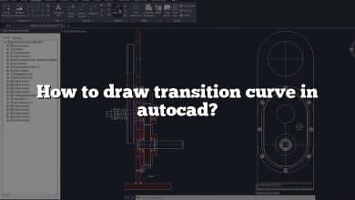 How to draw transition curve in autocad?