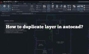 How to duplicate layer in autocad?