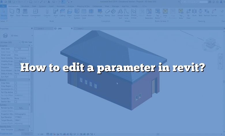 How to edit a parameter in revit?