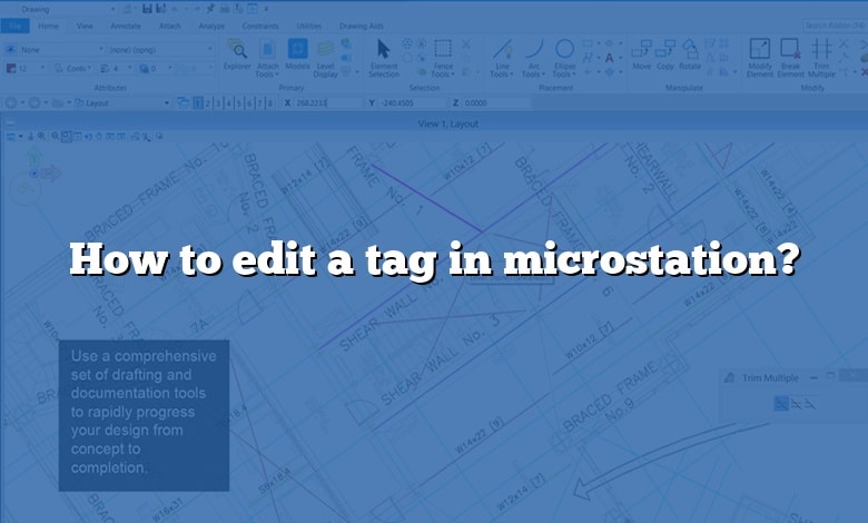 How to edit a tag in microstation?