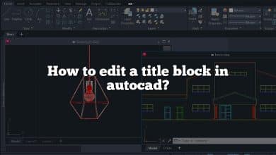 How to edit a title block in autocad?