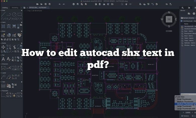 How to edit autocad shx text in pdf?
