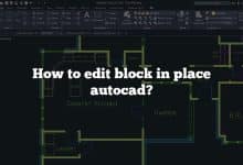 How to edit block in place autocad?