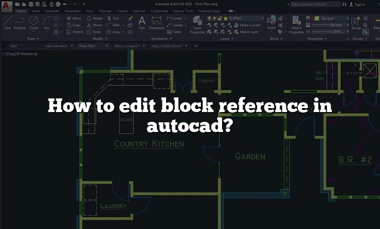 How to edit block reference in autocad?